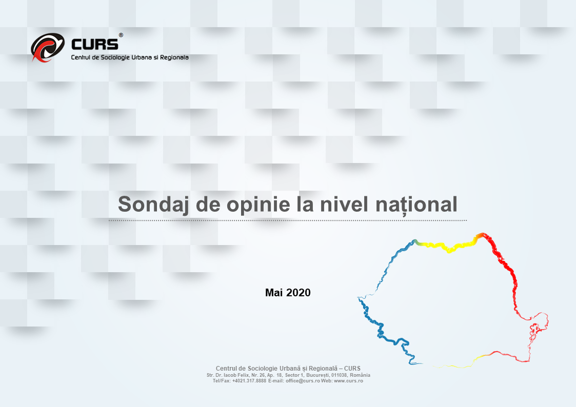 Sondaj de opinie la nivel național, mai 2020