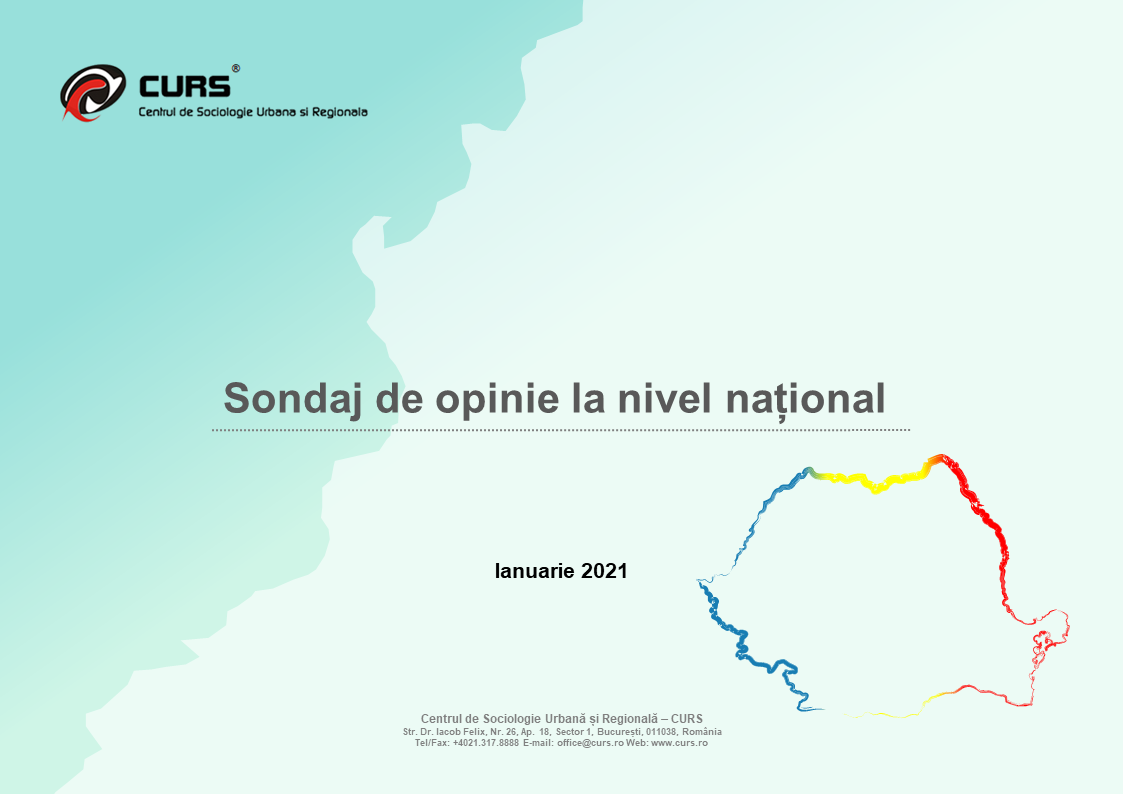 Sondaj de opinie la nivel național – ianuarie 2021