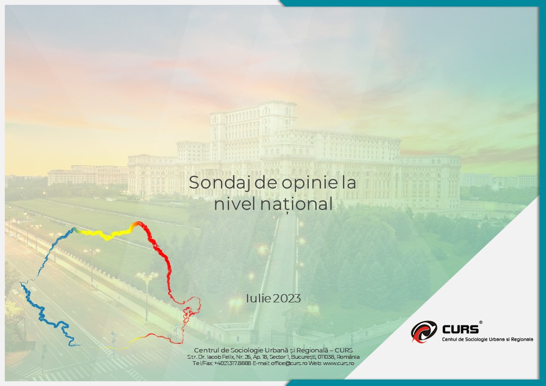 Sondaj de opinie la nivel național – iulie 2023