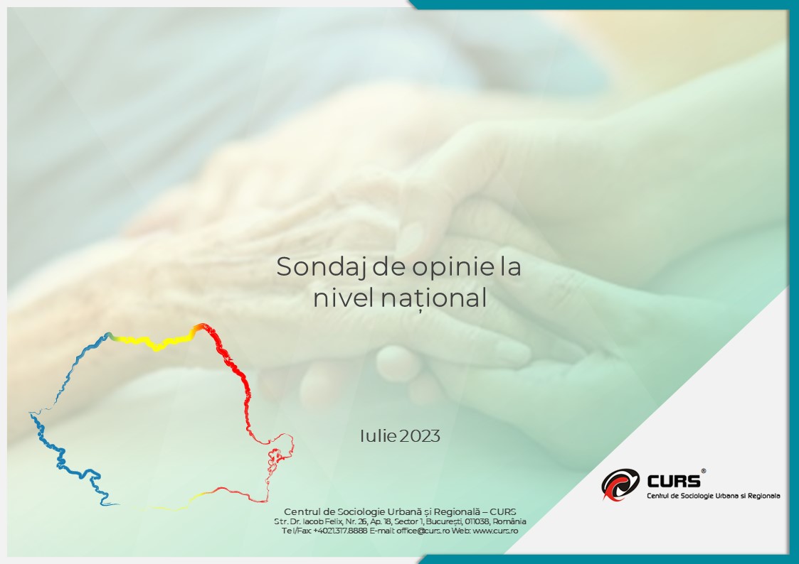 Sondaj la nivel național – iulie 2023