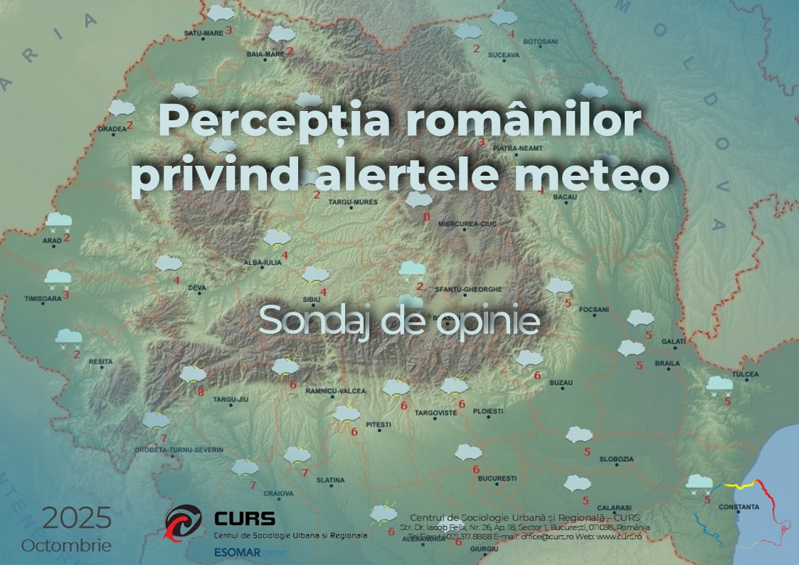 Sondaj de opinie la nivel național – octombrie 2025